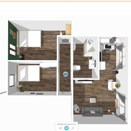 # Le 2 # Tres Beau T3 1Er Etage Tout Confort, Neuf, Mulhouse Centre Exteriér fotografie