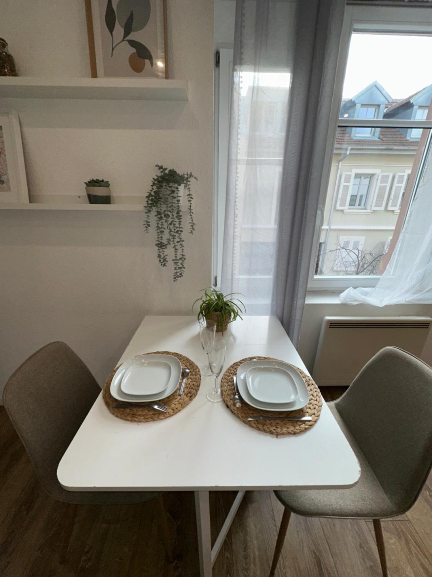 # Le 2 # Tres Beau T3 1Er Etage Tout Confort, Neuf, Mulhouse Centre Exteriér fotografie